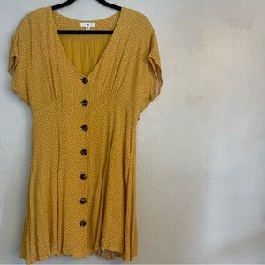 BP Yellow Polka Dot Dress-size M